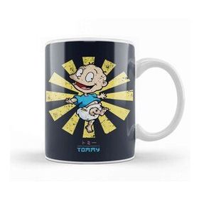 Baskı Dükkanı Tommy Retro Japanese Rugrats Porselen Beyaz Kupa Bardak