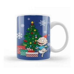 Baskı Dükkanı Tommy Rugrats Around The Christmas Tree Porselen Beyaz Kupa Bardak