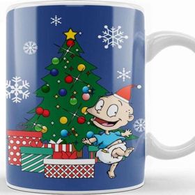Baskı Dükkanı Tommy Rugrats Around The Christmas Tree Porselen Beyaz Kupa Bardak