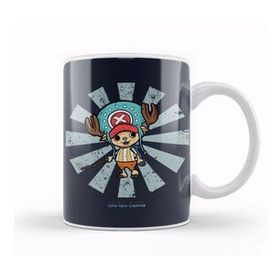 Baskı Dükkanı Tony Tony Chopper Retro Japanese One Piece Porselen Beyaz Kupa Bardak