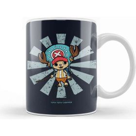 Baskı Dükkanı Tony Tony Chopper Retro Japanese One Piece Porselen Beyaz Kupa Bardak