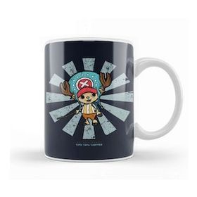 Baskı Dükkanı Tony Tony Chopper Retro Japanese One Piece Porselen Beyaz Kupa Bardak