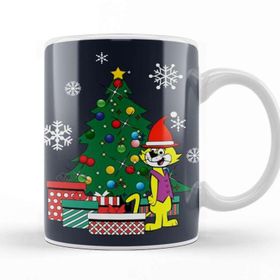Baskı Dükkanı Top Cat Around The Christmas Tree Kupa