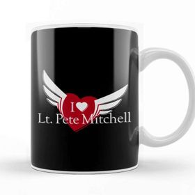 Baskı Dükkanı Top Gun I Love Peter Mitchell Maverick Kupa Bardak