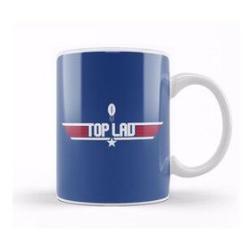 Baskı Dükkanı Top Gun Top Lad Rugby Ball Logo Kupa Bardak