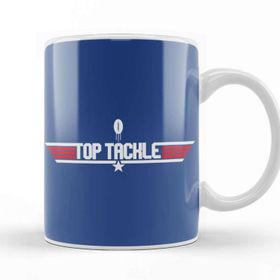 Baskı Dükkanı Top Gun Top Tackle Rugby Ball Logo Kupa Bardak