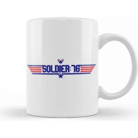 Baskı Dükkanı Topgun Soldier 76 Overwatch Kupa Bardak