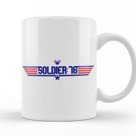 Baskı Dükkanı Topgun Soldier 76 Overwatch Kupa Bardak