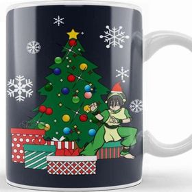 Baskı Dükkanı Toph Around The Christmas Tree Avatar Last Airbender Kupa Bardak