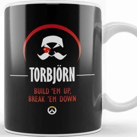 Baskı Dükkanı Torbjorn Build Em Up Break Em Down Overwatch Kupa Bardak