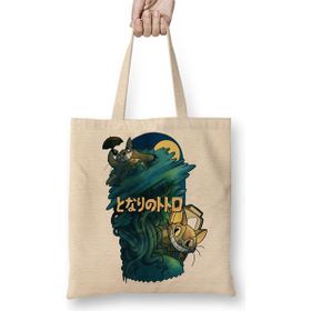 Baskı Dükkanı Totoro Anime Miyazaki Stusio Ghibli Mei Satsuki Bez Çanta