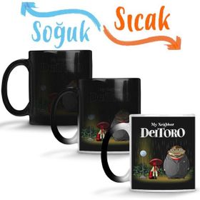 Baskı Dükkanı Totoro My Neighbor Deltoro Sihirli Porselen Kupa