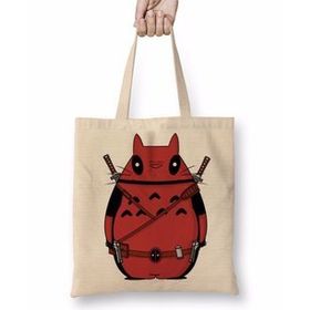 Baskı Dükkanı Totoro One Piece Death Note Tokyo Ghoul Kaneki Bez Çanta