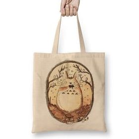 Baskı Dükkanı Totoro One Piece Death Note Tokyo Ghoul Kaneki Bez Çanta
