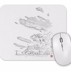Baskı Dükkanı Totoro the Nekobus Migration Mouse Pad