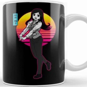 Baskı Dükkanı Touko Sakurai Retro Back Porselen Beyaz Kupa Bardak