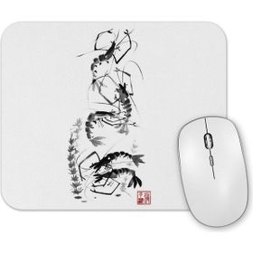 Baskı Dükkanı Traditional Chinese Painting Shrimp Gathering Mouse Pad