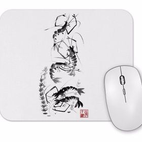 Baskı Dükkanı Traditional Chinese Painting Shrimp Gathering Mouse Pad