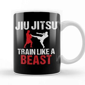 Baskı Dükkanı Train Like A Beast Bjj Jiu Jitsu Trainer and Coach Kupa Bardak