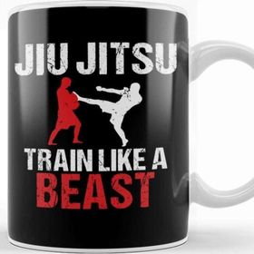 Baskı Dükkanı Train Like A Beast Bjj Jiu Jitsu Trainer and Coach Kupa Bardak