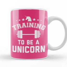 Baskı Dükkanı Training To Be A Unicorn Gym Kupa