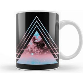 Baskı Dükkanı Transgender Pride Layered Galaxy Triangles Kupa