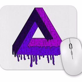 Baskı Dükkanı Triangle Psychedelic Mouse Pad