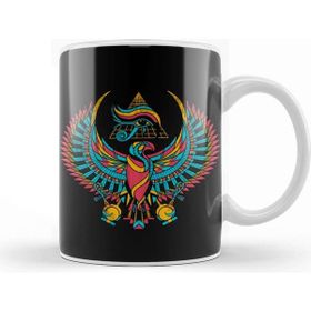 Baskı Dükkanı Tribal Eye Of Horus Porselen Beyaz Kupa Bardak