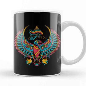 Baskı Dükkanı Tribal Eye Of Horus Porselen Beyaz Kupa Bardak