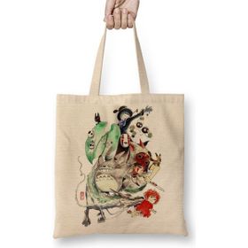 Baskı Dükkanı Tributo Totoro Anime Bez Çanta