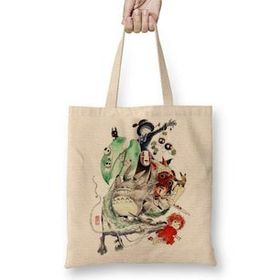Baskı Dükkanı Tributo Totoro Anime Bez Çanta