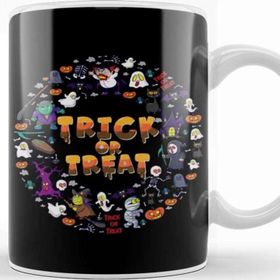 Baskı Dükkanı Trick Or Treat 01 Porselen Beyaz Kupa Bardak