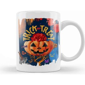 Baskı Dükkanı Trick Or Treat 02 Porselen Beyaz Kupa Bardak