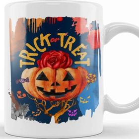 Baskı Dükkanı Trick Or Treat 02 Porselen Beyaz Kupa Bardak