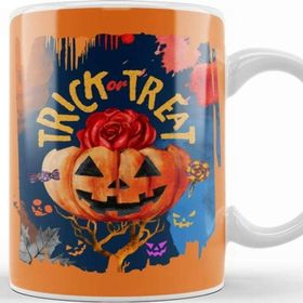 Baskı Dükkanı Trick Or Treat 03 Porselen Beyaz Kupa Bardak
