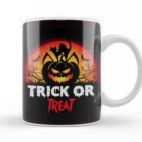 Baskı Dükkanı Trick Or Treat 04 Porselen Beyaz Kupa Bardak