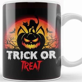 Baskı Dükkanı Trick Or Treat 04 Porselen Beyaz Kupa Bardak