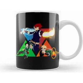 Baskı Dükkanı Trio Hero Shoto Todoroki Katsuki Bakugo Izuku Midoriya My Hero Academia Porselen Beyaz Kupa Bardak