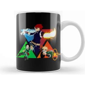 Baskı Dükkanı Trio Hero Shoto Todoroki Katsuki Bakugo Izuku Midoriya My Hero Academia Porselen Beyaz Kupa Bardak