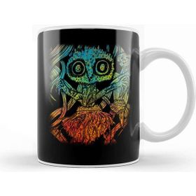 Baskı Dükkanı Trippy Psychedelic Spider Aesthetic Artistic Porselen Beyaz Kupa Bardak