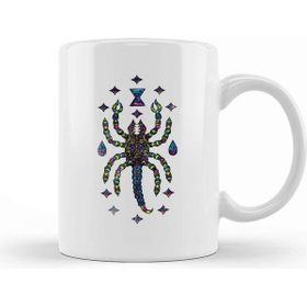 Baskı Dükkanı Trippy Scorpion Desert Arachnid Land Octopus Porselen Beyaz Kupa Bardak