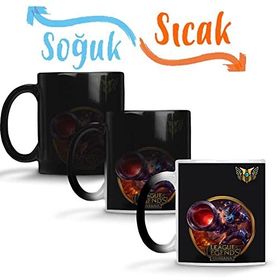 Baskı Dükkanı Tristana Lol League of Legends Sihirli Porselen Kupa