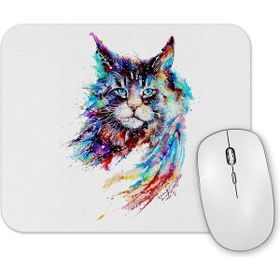 Baskı Dükkanı Trius Animals Gato Renkli Kedi Cat Mouse Pad