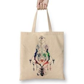 Baskı Dükkanı Trius Animals Lobo Mistico Bez Çanta