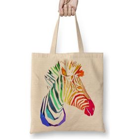 Baskı Dükkanı Trius Animals Zebra Bez Çanta