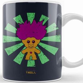 Baskı Dükkanı Troll Doll Retro Japanese Porselen Beyaz Kupa Bardak