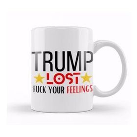 Baskı Dükkanı Trump Lost Porselen Beyaz Kupa Bardak