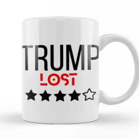Baskı Dükkanı Trump Lost Porselen Beyaz Kupa Bardak