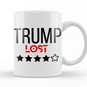 Baskı Dükkanı Trump Lost Porselen Beyaz Kupa Bardak