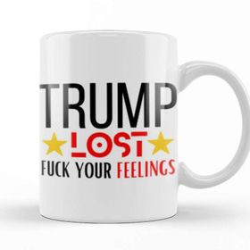 Baskı Dükkanı Trump Lost Porselen Beyaz Kupa Bardak